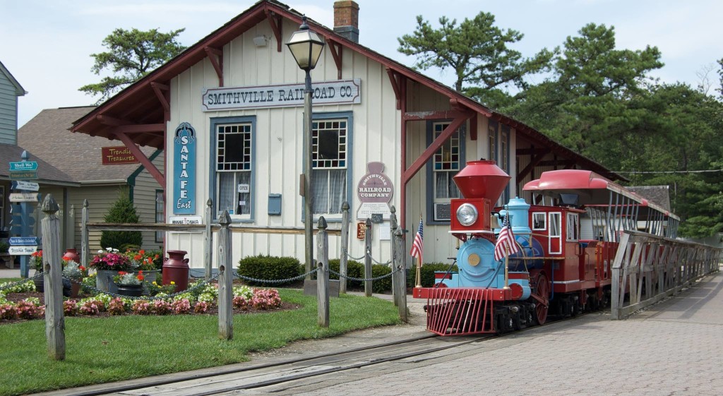 Train rides for kids near me include the Smithville Train in Historic Smithville New Jersey.